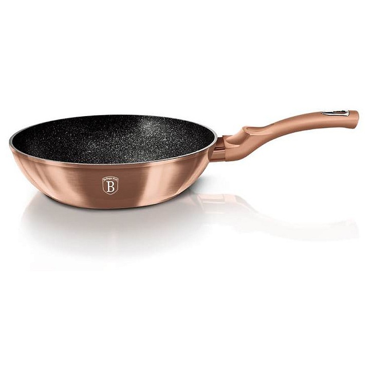 Berlingerhaus wok serpenyő 28cm rose gold márványos ergonomikus