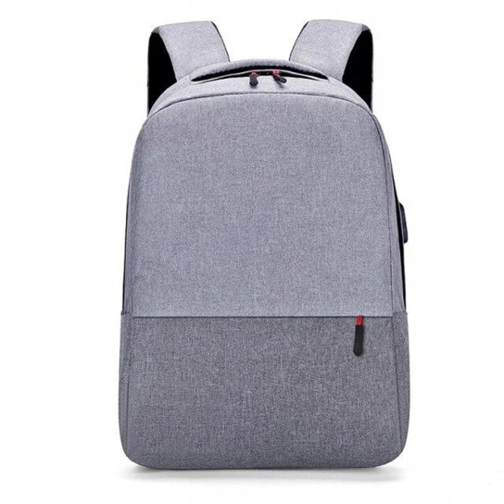 Sport hátizsák, USB port, laptoptartó rekesz, 43 x 30 x 14 cm, textil anyag, fekete