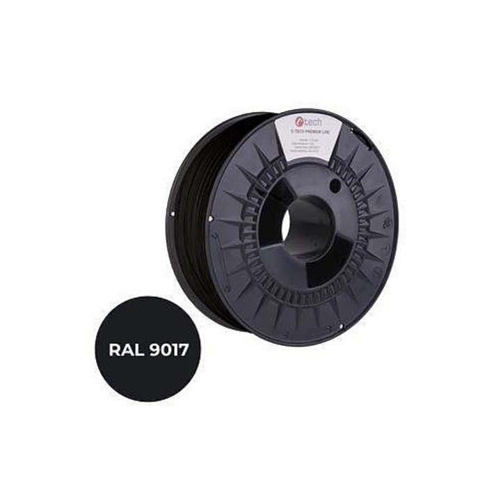 Filament 3D C-Tech Premium Line PETG fekete 1,75mm 1kg