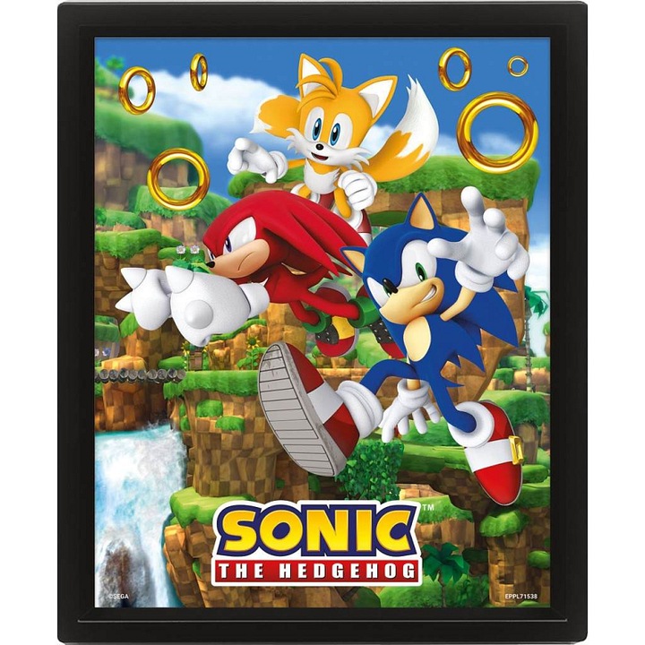 PYRAMID Sonic 3D lencsés többszínű kép