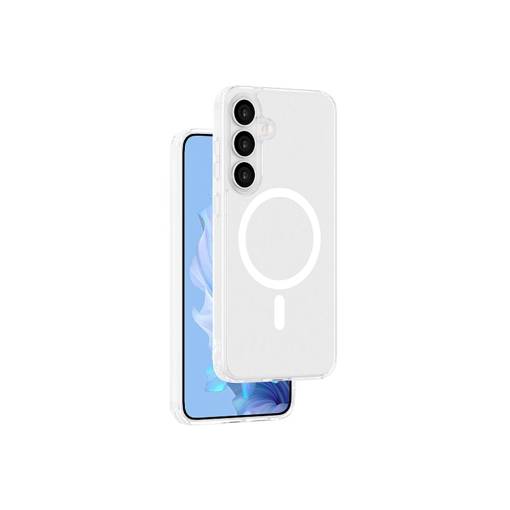 ER Crystal Snap telefontok, átlátszó, MagSafe, 5G, Samsung Galaxy S25 Plus készülékhez