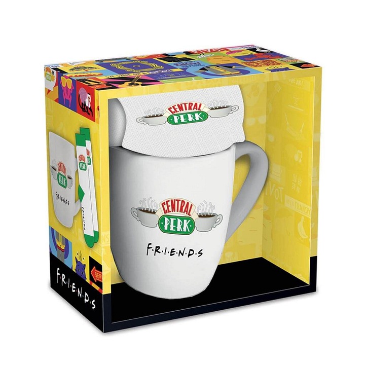 PYRAMID ajándék szett kerámia bögre 315ml univerzális zokni többszínű 36-41
