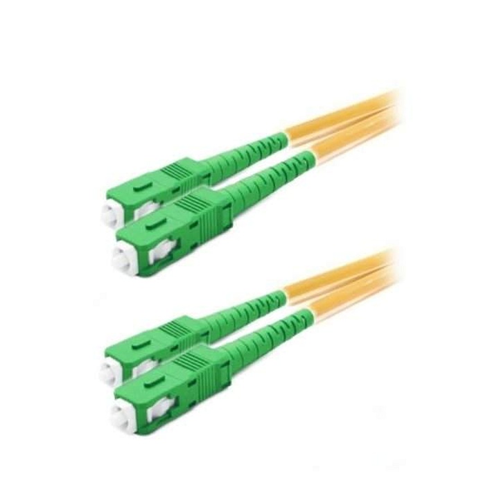 XtendLan SC/APC-SC/APC duplex optikai kábel sárga 1m G.652d 9/125um