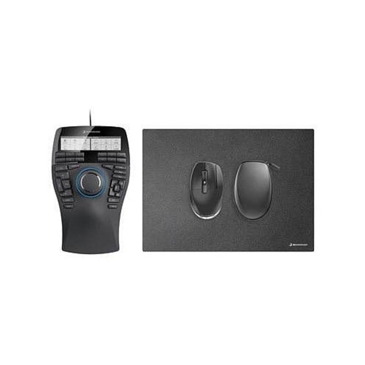 Egér 3dconnexion SpaceMouse Enterprise Kit 2 ergonomikus 31 gombos kábel
