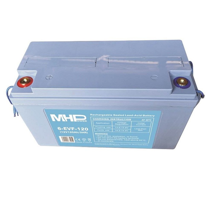 MHPower 6-EVF-120 12V 120Ah gél akkumulátor 407x238x174mm