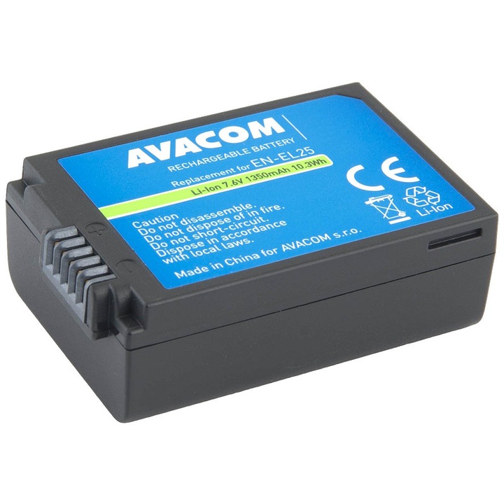 Acumulator Avacom Nikon EN-EL25 7.6V 1350mAh 52x33x18mm