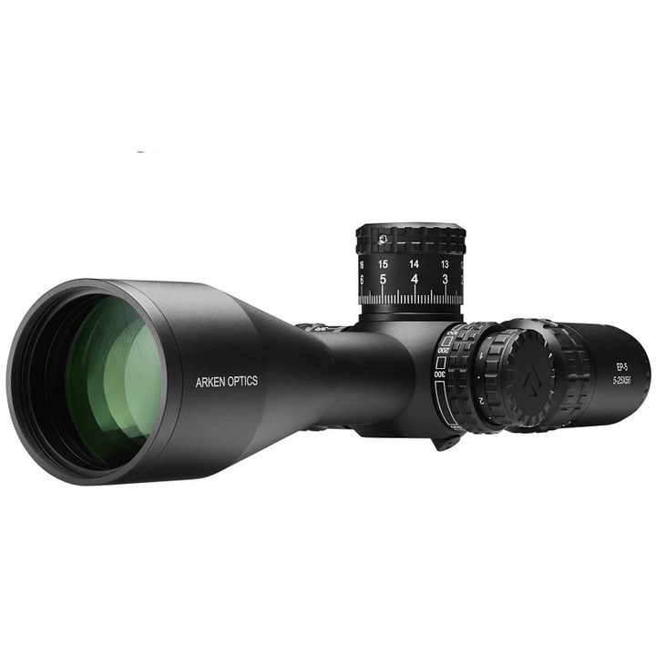Arken Optics EP5 5-25x56 céltávcső, piros, 34mm, 356mm