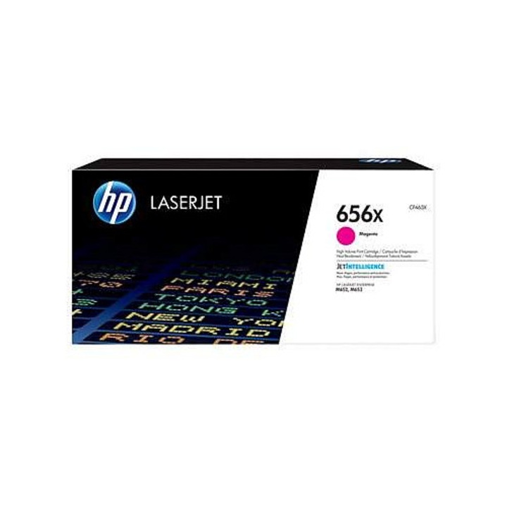 Тонер касета HP 656X пурпурна 30x10x10cm LaserJet