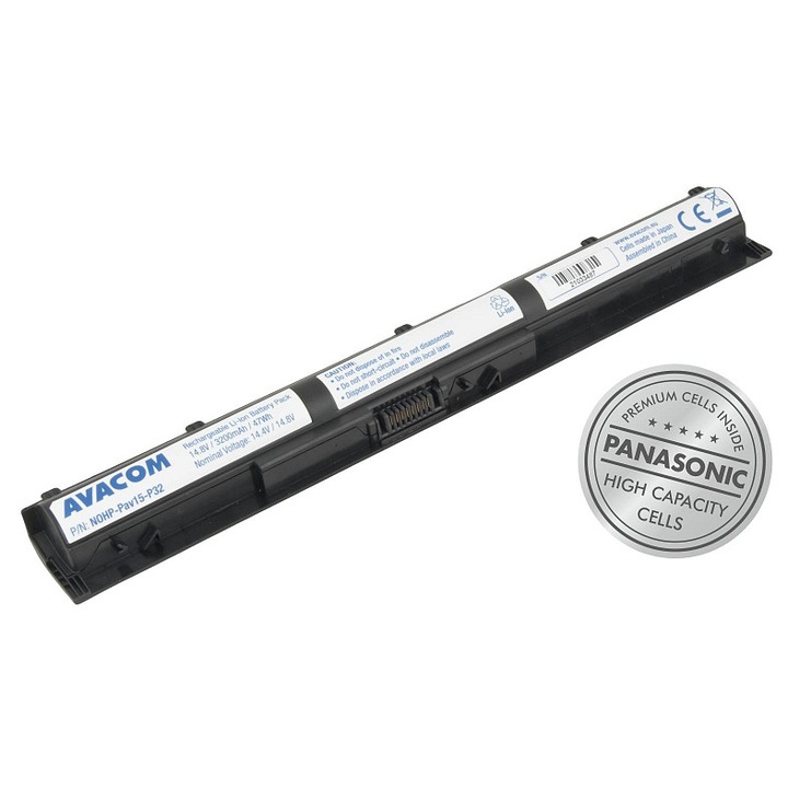 Avacom laptop akkumulátor 14.8V 3200mAh 274x33x20mm fekete