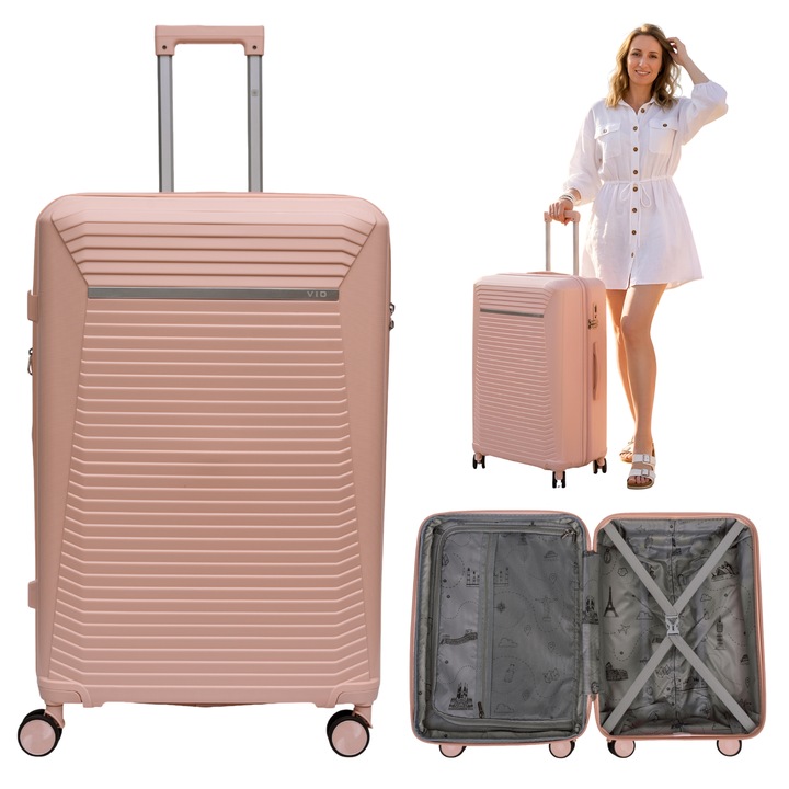 Wowbag 2502 100L Rózsaszín Utazóbőrönd