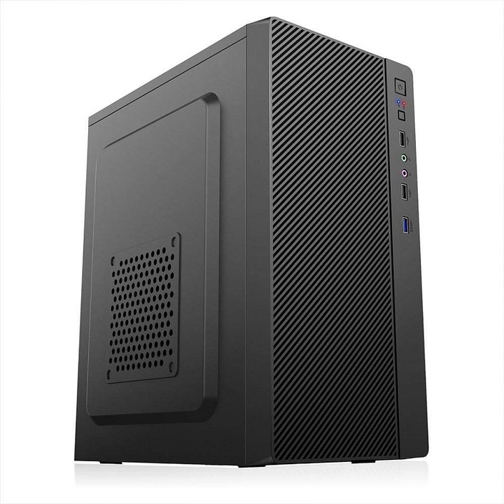 1stCOOL STEP 4 PC ház, micro ATX, fekete, USB 3.0, 3x opcionális ventilátor
