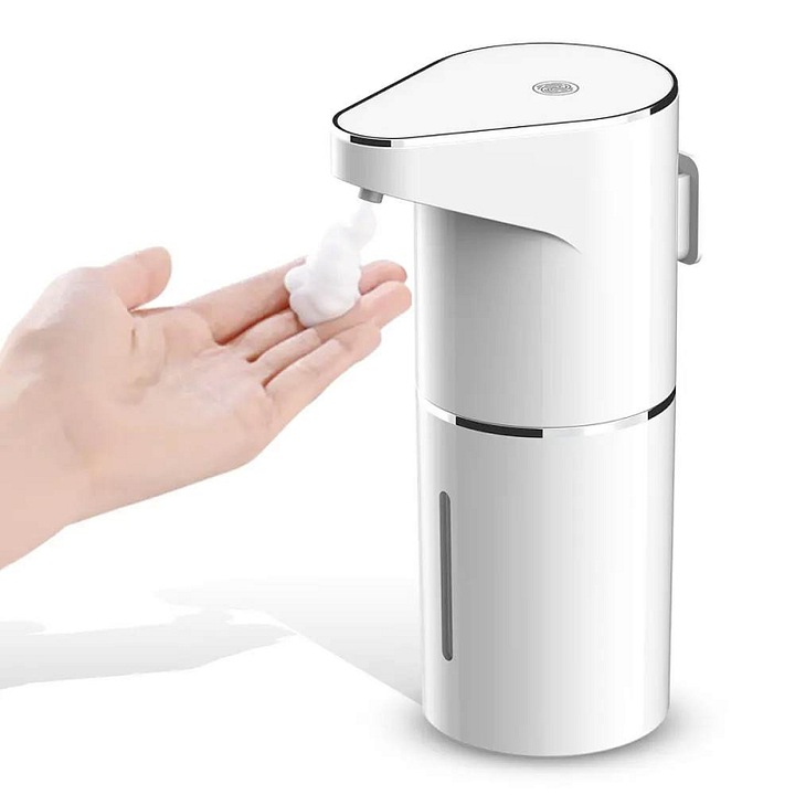HomeLife 350ml fehér USB-C automata habszappan adagoló