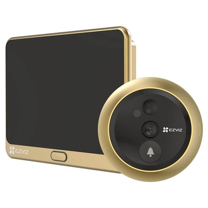 Ezviz DP2C videó kaputelefon, Wi-Fi, Full HD, arany, 115.5x85.5x24.5mm