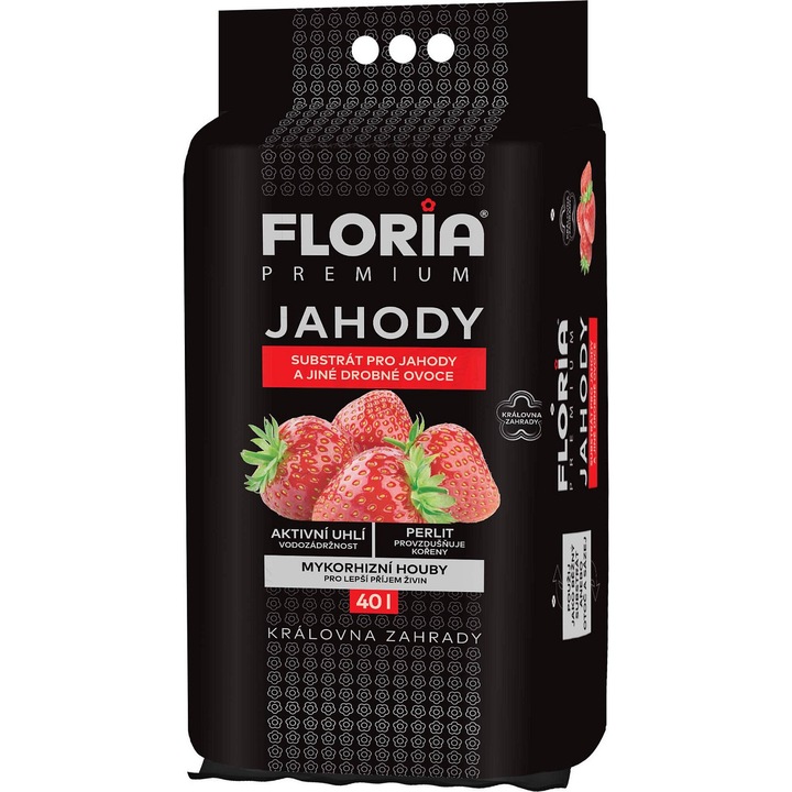 Substrat Floria Premium pentru capsuni, 40l, alb-negru
