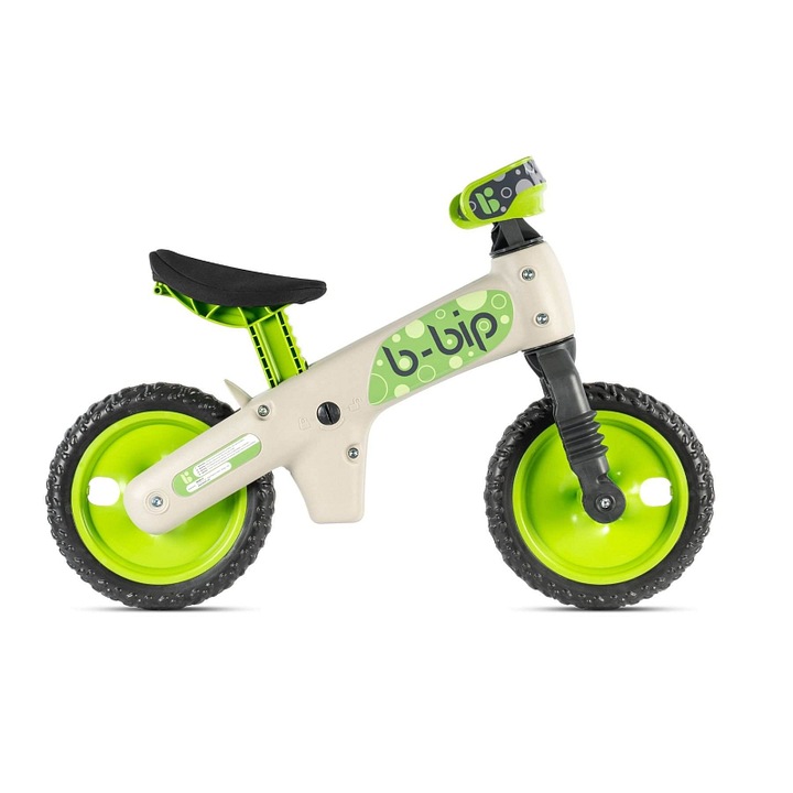 Bicicleta echilibru Bellelli B-BIP verde-gri 83x56x33-41cm