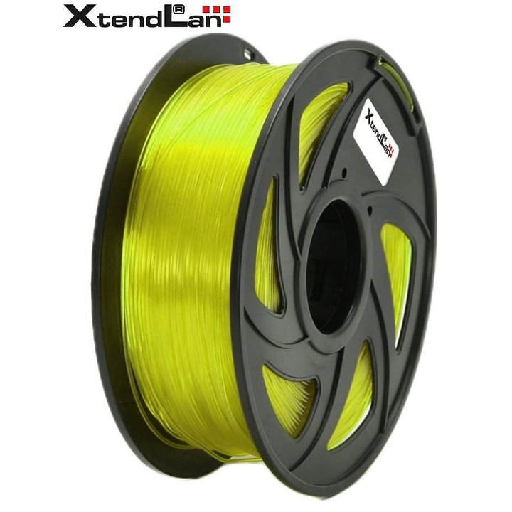 Filament PLA XtendLAN 1.75mm átlátszó sárga 1kg