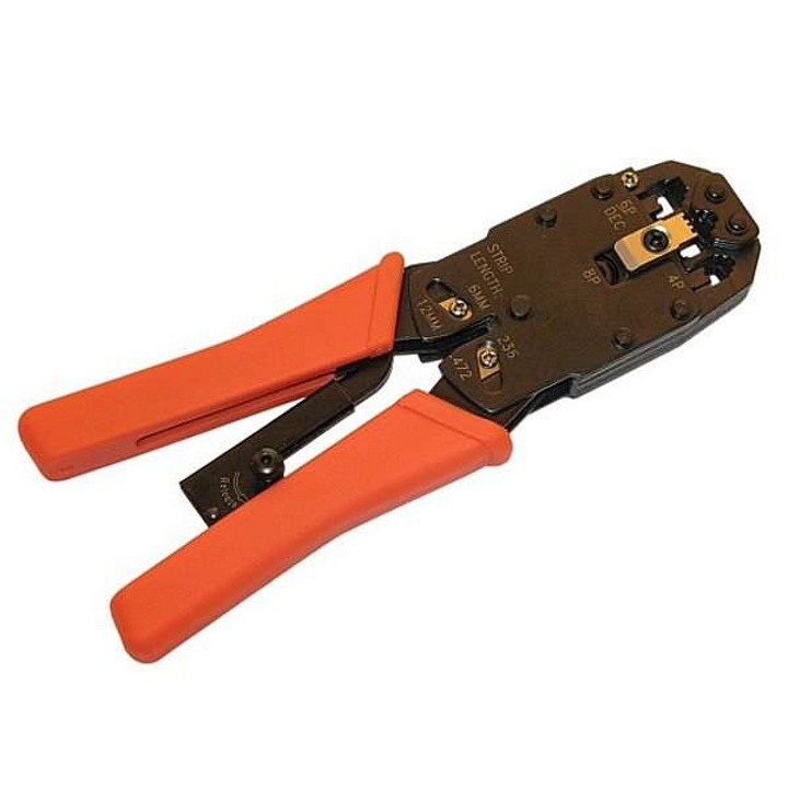 XtendLan univerzális krimpelőfogó RJ-45, RJ-12, RJ-11, RJ-10, kényelmes markolat