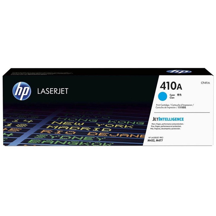 Тонер касета HP 410A CF411A синя 2300 страници