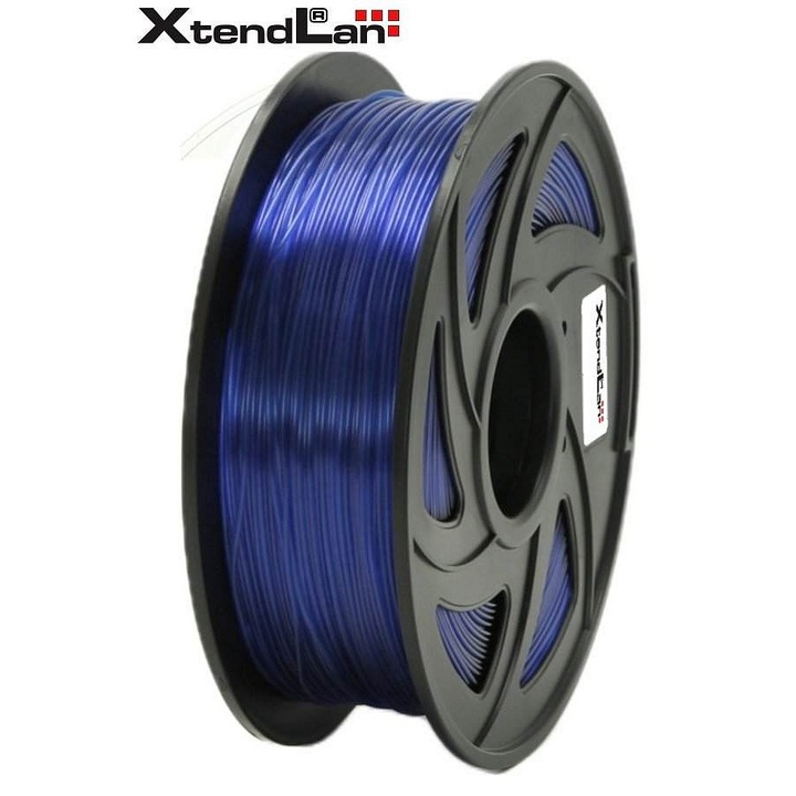 Filament PETG XtendLAN 1,75mm átlátszó kék 1kg