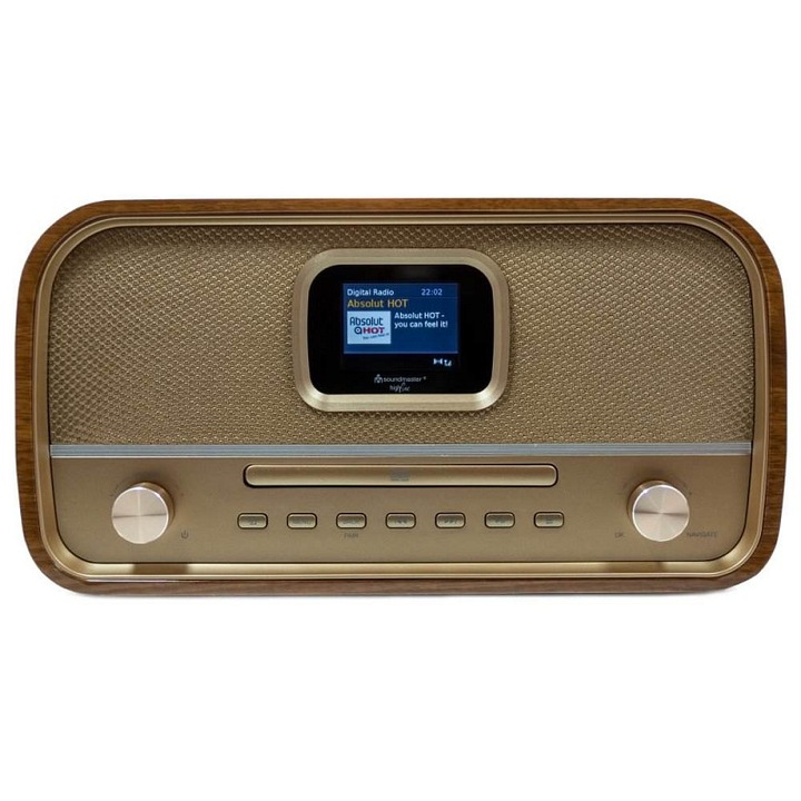 Радио Soundmaster HighLine DAB970BR1, 30W, кафяво, 32.6x22x17.5см