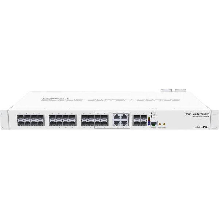Mikrotik CRS328-4C-20S-4S+ menedzselhető switch, fehér, 443x200x44mm