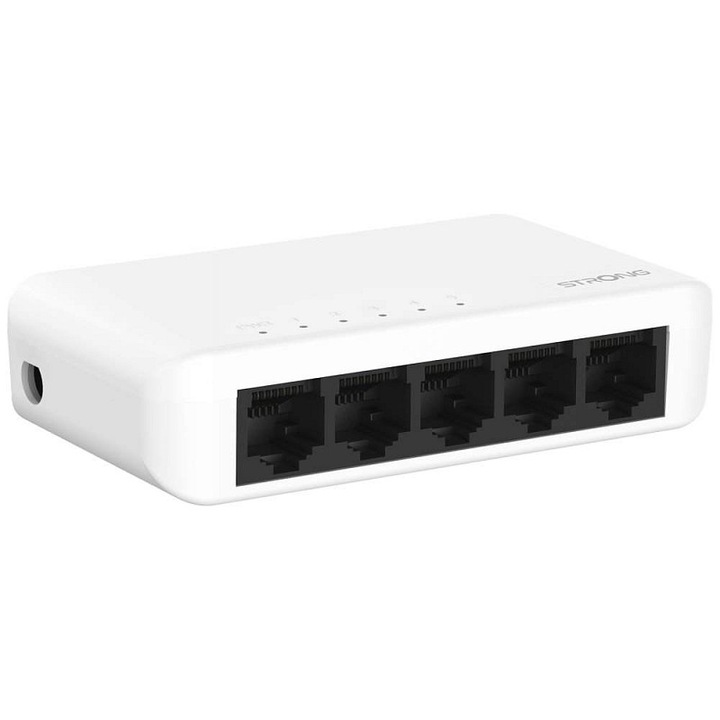 Суич Strong SW5000P 5 гигабитови порта бял 9.2x5.1x2.15cm