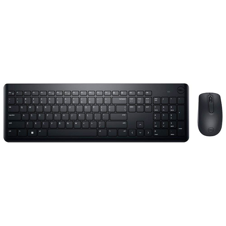 Dell KM3322W vezeték nélküli billentyűzet és egér szett, fekete 444,9x141,2x25,3mm 104,9x58,3x38,9mm