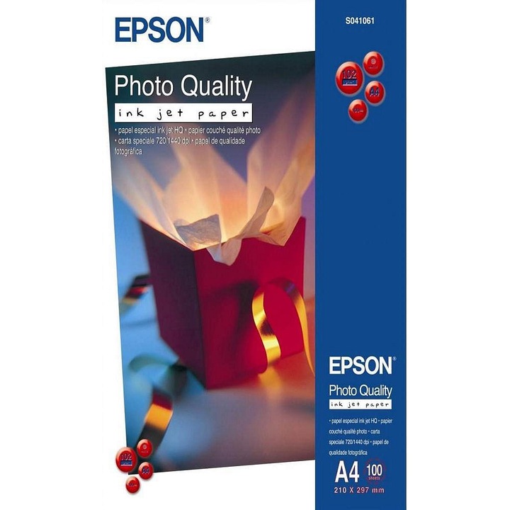 Epson fotópapír A4 102g/m2 matt 210x297mm 100 lap