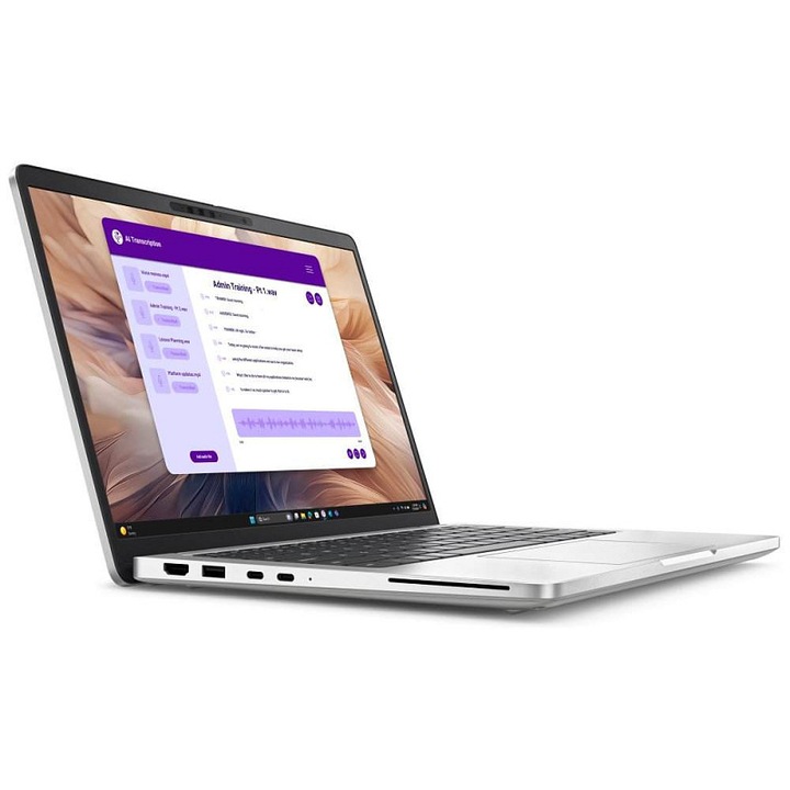 Laptop Dell Pro 13 Plus, Intel Core Ultra 7, 16GB, 512GB SSD, ezüst, 13.3" Full HD+