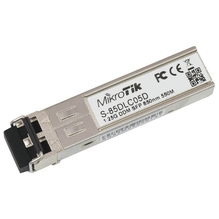 Модул SFP Mikrotik S-85DLC05D многомодов 1,25Gbps 850nm 550m 2xLC