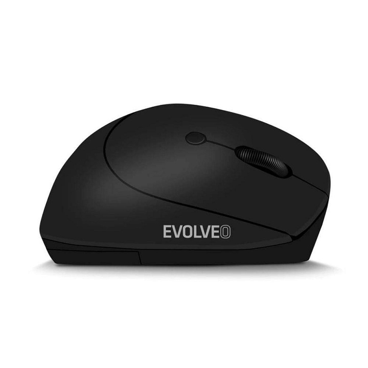 Ергономична вертикална мишка Evolveo LadyErgo silenta черна 93x67x52mm