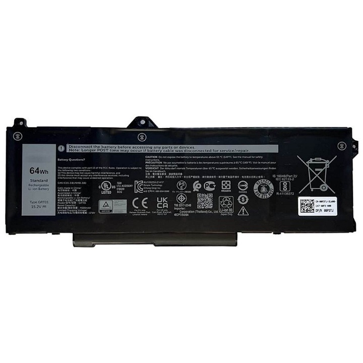 Dell 451-BCUN laptop akkumulátor 64Wh Li-ion 4 cellás