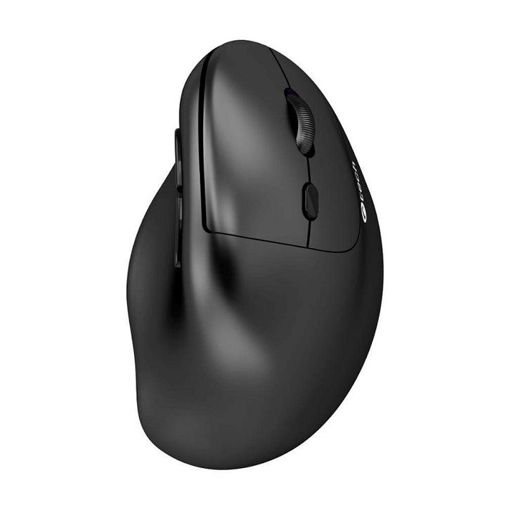Egér függőleges C-Tech VEM-12, vezeték nélküli, fekete, 120x75x65mm
