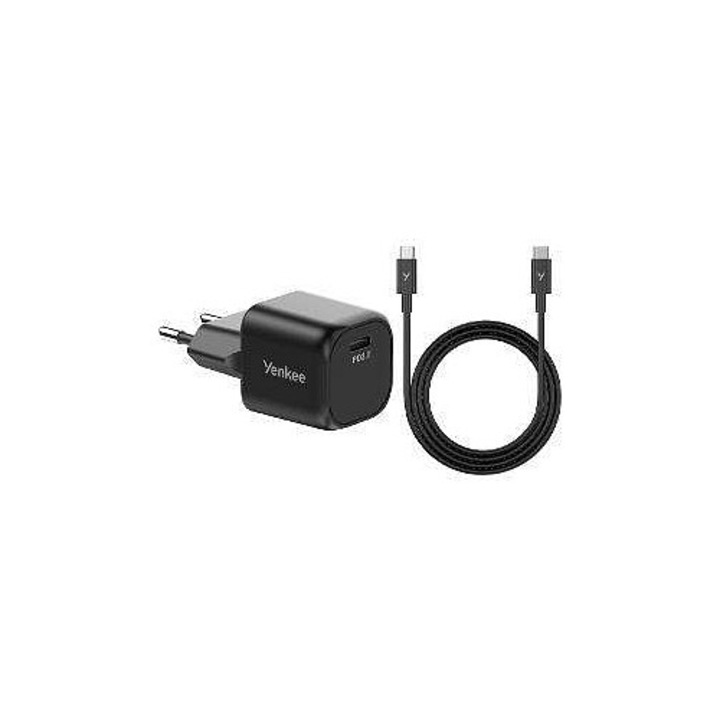 Yenkee YAC G35BK töltő szett 35W fekete USB-C