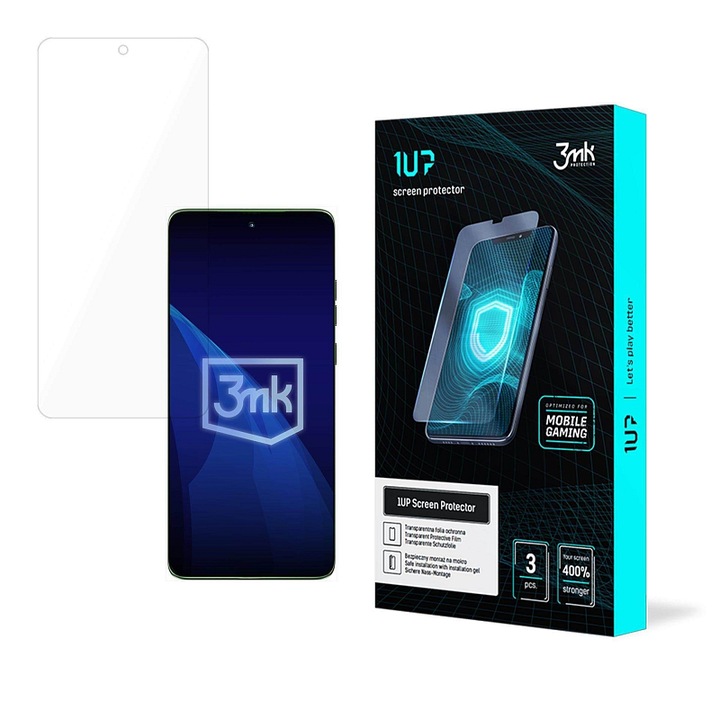 3MK 1UP Motorola Edge 60 átlátszó védőfólia 0.23mm, 3 db-os szett