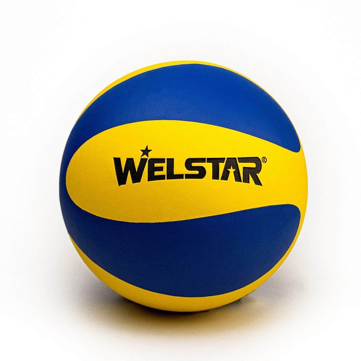 Welstar Micro Fiber röplabda, 5-ös méret, sárga-kék, 260-280g