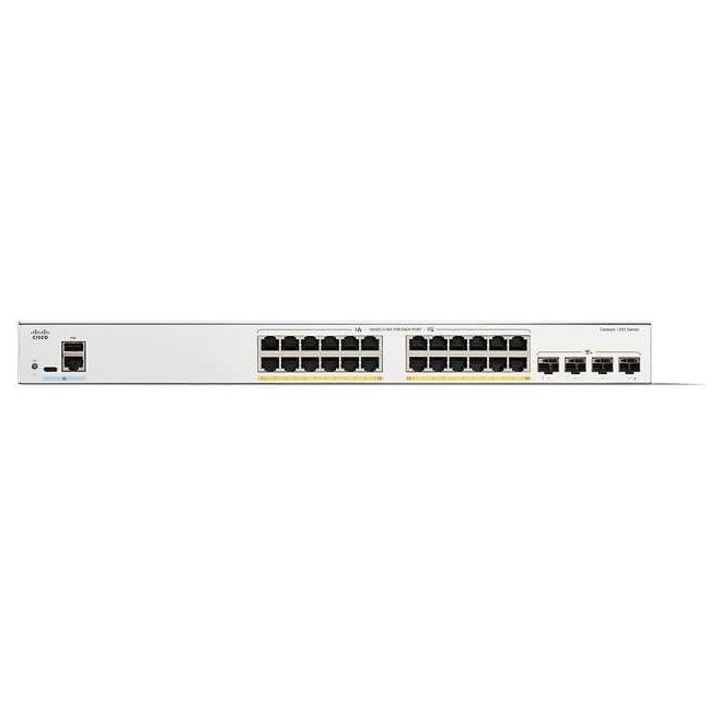 Cisco Catalyst C1300 kapcsoló 24 portos PoE+ 195W 4xSFP+ 19" rack