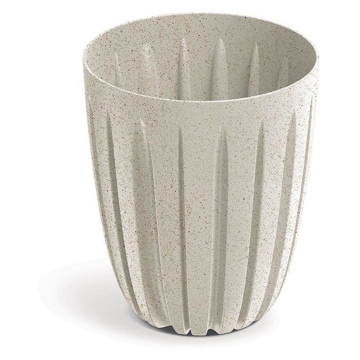 Prosperplast WARIO ECO WOOD virágcserép, fehér, 29x34.5cm, 16.3L, 3 db-os szett