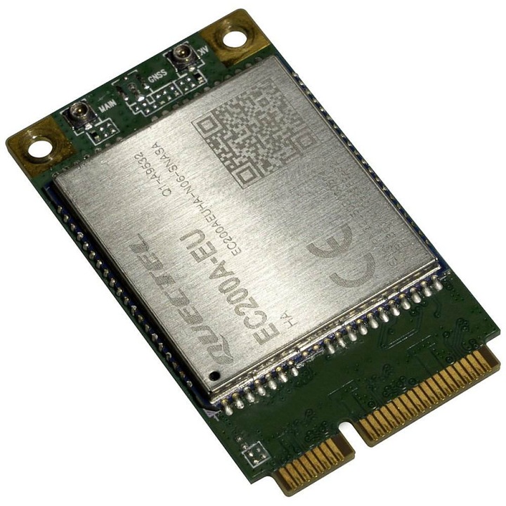 Modem LTE Mikrotik R11eL-EC200A mini PCIe zöld-ezüst 150x50Mbps