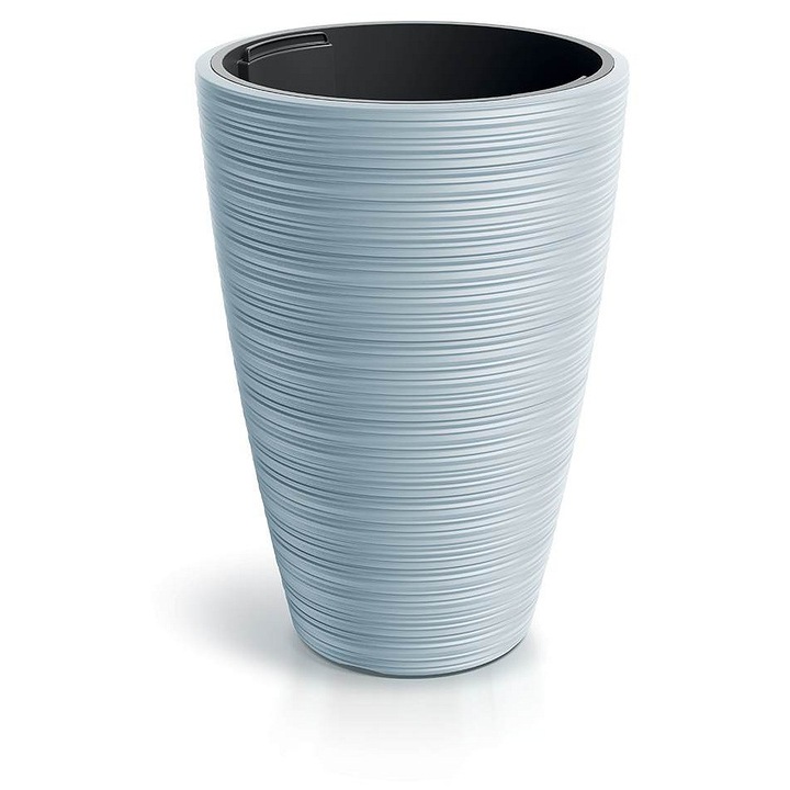 Prosperplast VENA ROUND virágtartó, 29.9x45cm, 20L, világosszürke, 2 darabos szett