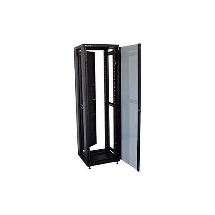 Dulap rack metalic XtendLan 42U 600x600x2055mm negru sticla securizata