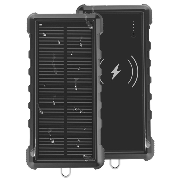 Powerbank VIKING W24W 24000mAh IP67 ellenálló, vezeték nélküli töltés 10W, 180x89x30mm