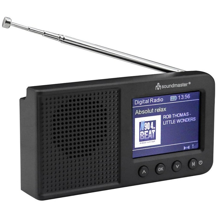 Преносимо цифрово радио Soundmaster DAB175SW, Bluetooth, черно, 123x65x25мм