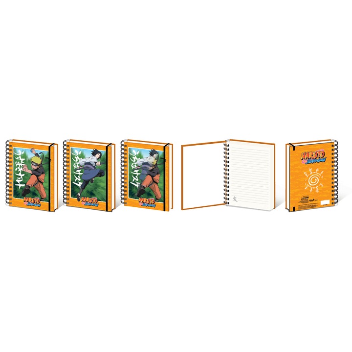 A5-ös rajztömb Pyramid Naruto lencsés, többszínű