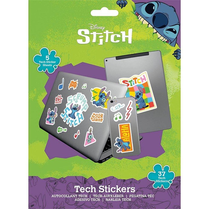 Pyramid Lilo & Stitch 37 darabos 5 ív matrica szett