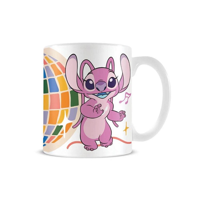 Pyramid Lilo és Stitch Disco Ball kerámia bögre 315ml kék