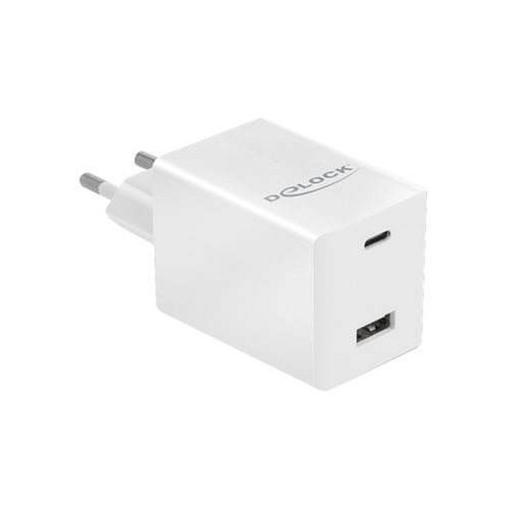 Delock telefon töltő 48W 3A gyors töltés fehér USB USB-C