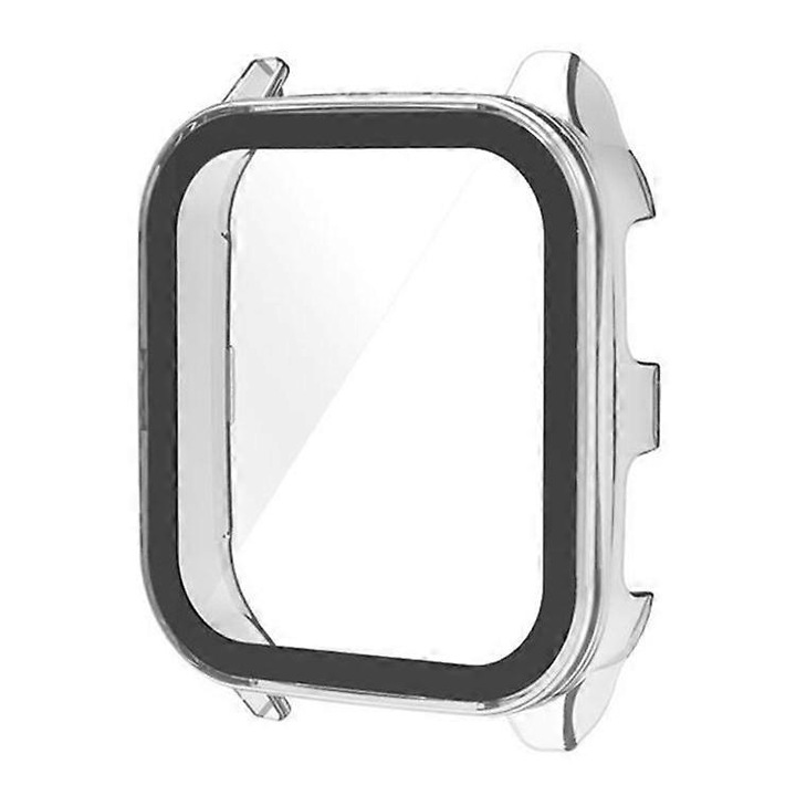Kemény PC tok edzett üveg védelemmel Garmin Venu Sq 2-höz, átlátszó, 360°-os védelem