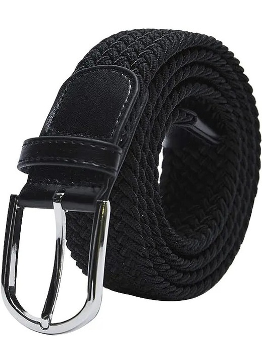 Unisex fonott elasztikus öv, rugalmas, nyújtható öv
