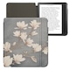 Husa eBook Reader Kwmobile pentru Kobo Libra Colour, inchidere magnetica, design magnolii, piele ecologica, multicolor
